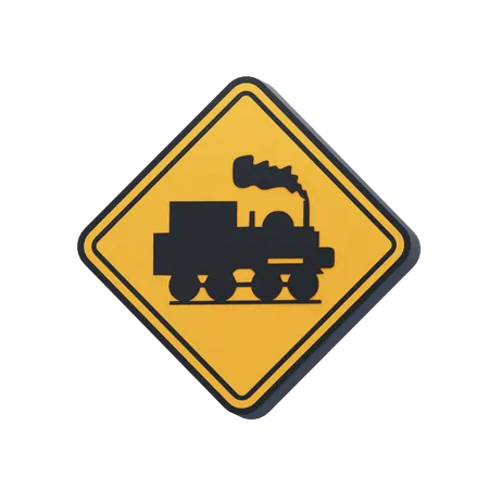 Railway Crossing  3D Icon