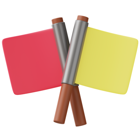 Railway Flags  3D Icon
