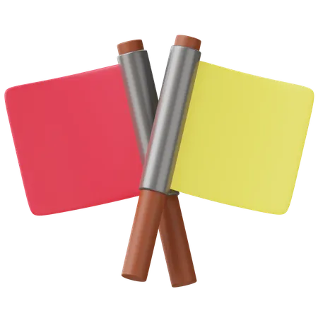 Railway Flags  3D Icon