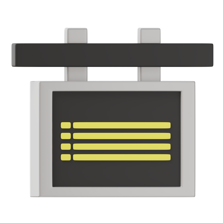 Railway Schedule  3D Icon