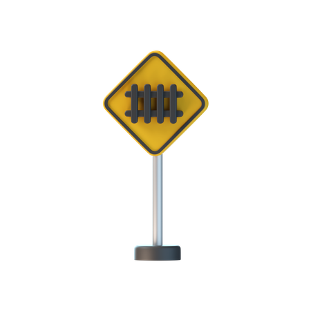 Railway Sign  3D Icon