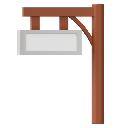 Railway Sign  3D Icon