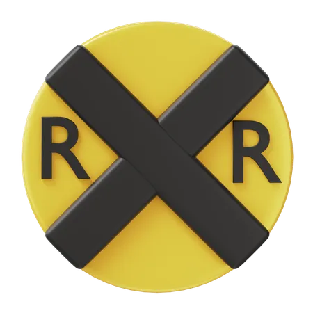 Railway Sign  3D Icon