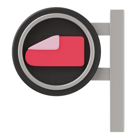 Railway Sign  3D Icon