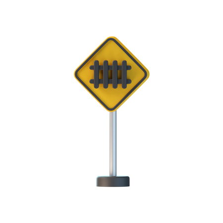 Railway Sign  3D Icon