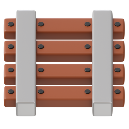 Railway Track  3D Icon