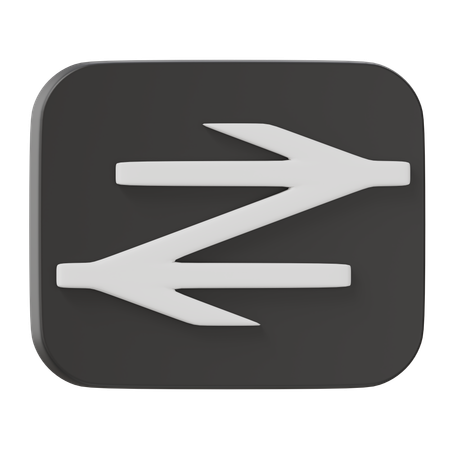 Railway Track  3D Icon