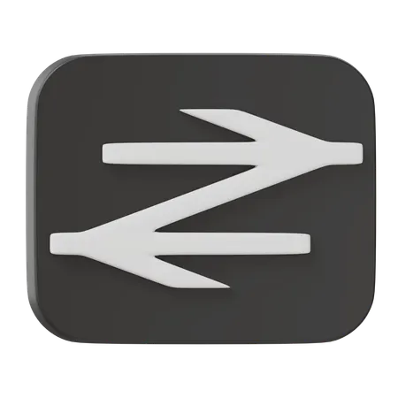Railway Track  3D Icon