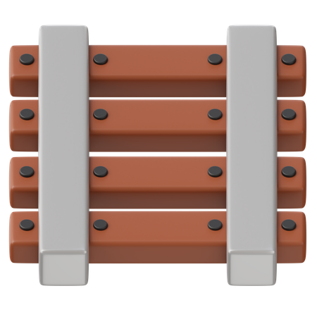 Railway Track  3D Icon