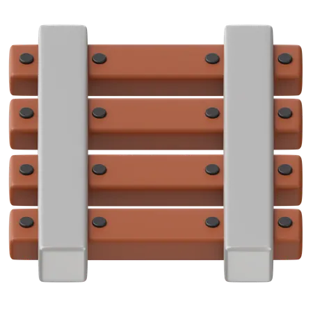 Railway Track  3D Icon