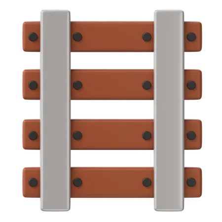 Railway Tracks  3D Icon