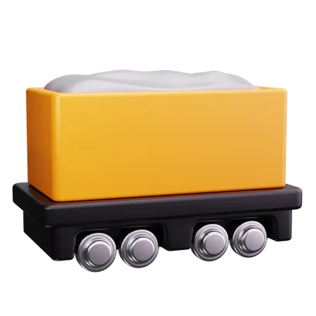 Railway Wagon  3D Icon