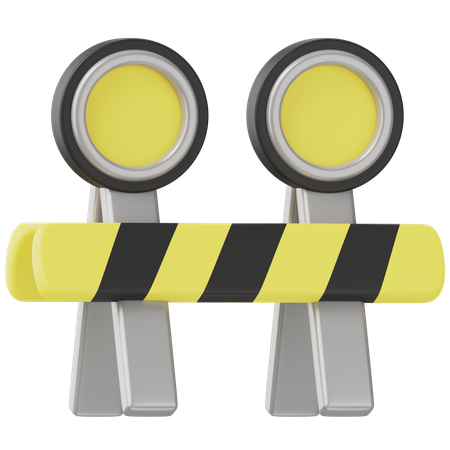 Railway Warning  3D Icon