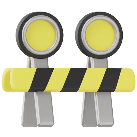 Railway Warning  3D Icon