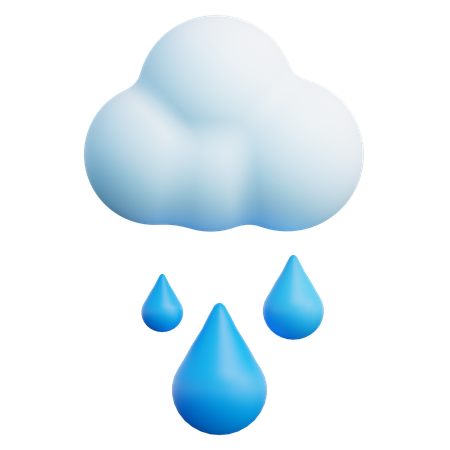 Rain  3D Icon
