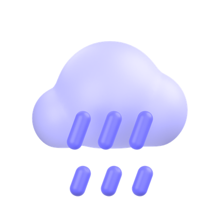 Rain  3D Icon