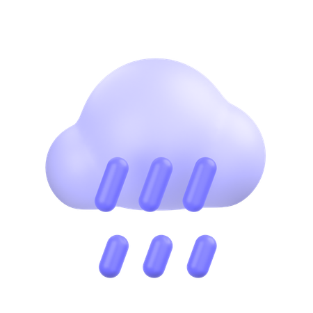 Rain  3D Icon