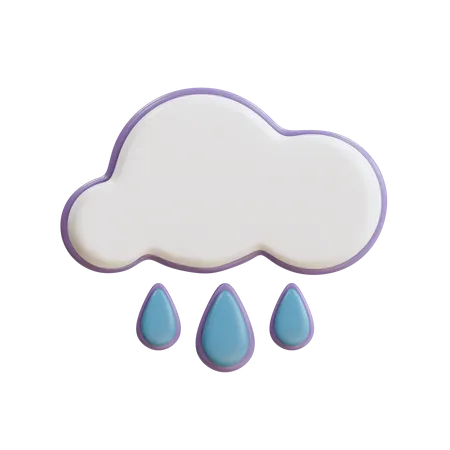 Rain  3D Icon