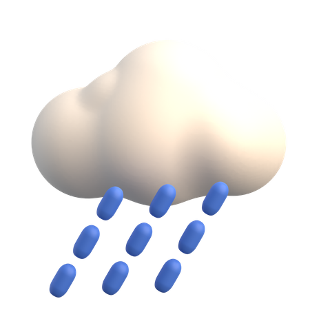 Rain  3D Icon