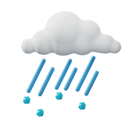 Rain  3D Icon