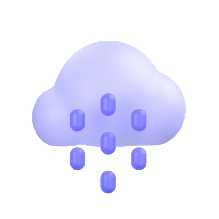 Rain 3D Illustration