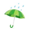 Rain And Umbrella