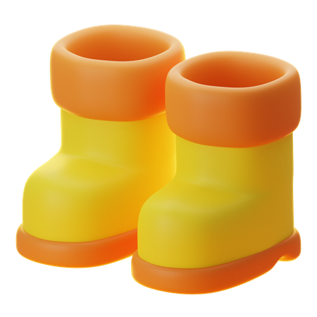 Rain Boots  3D Icon