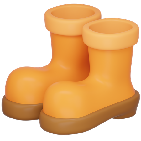 Rain Boots  3D Icon