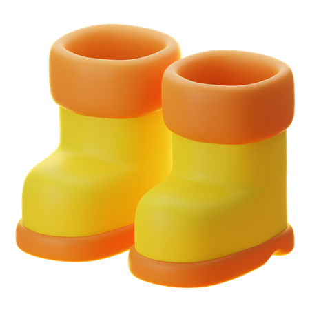 Rain Boots  3D Icon