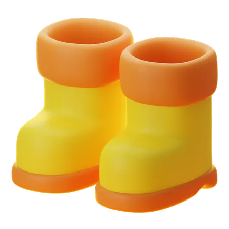 Rain Boots  3D Icon