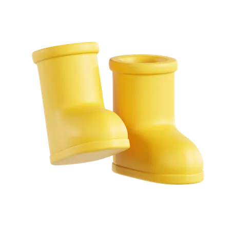 Rain Boots  3D Icon