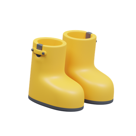Rain Boots  3D Icon