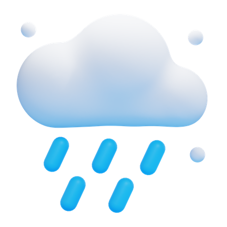 RAIN CLOUDY  3D Icon