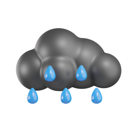 Rain Cloudy  3D Icon