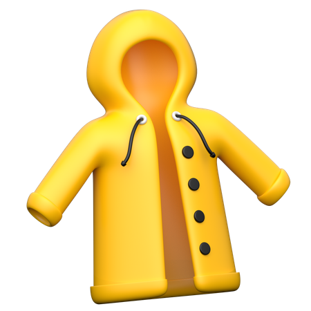 Rain Coat  3D Icon