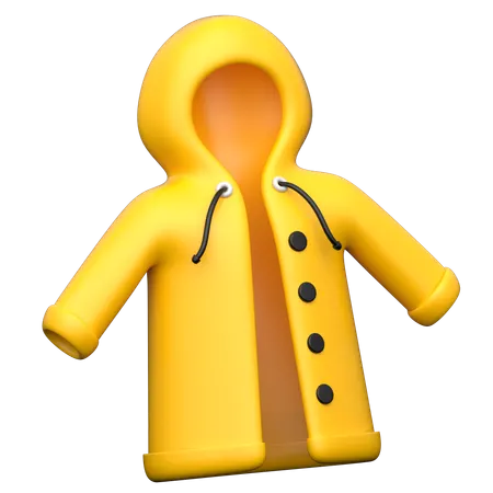 Rain Coat  3D Icon
