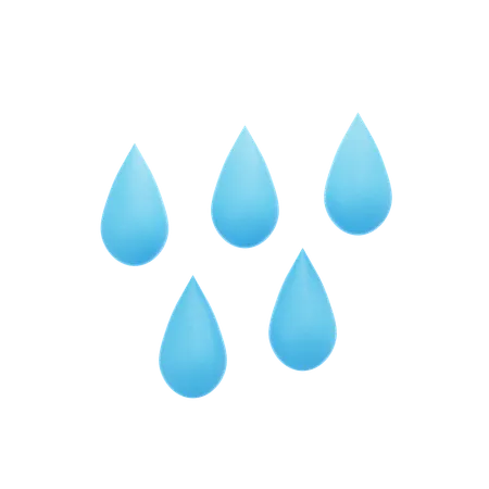 Rain Drop  3D Icon