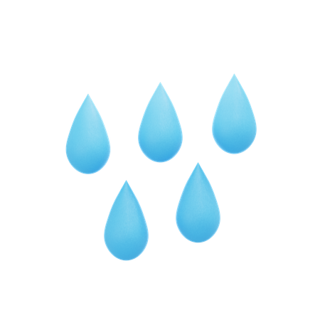 Rain Drop  3D Icon