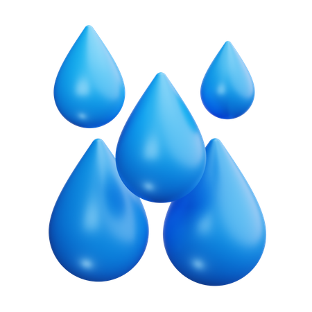 Rain Drop  3D Icon