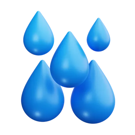 Rain Drop  3D Icon