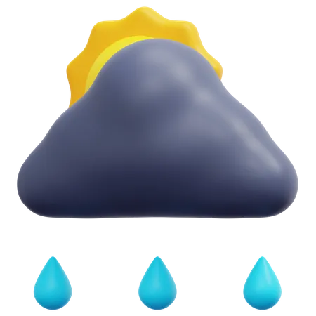 Rain Drop  3D Icon