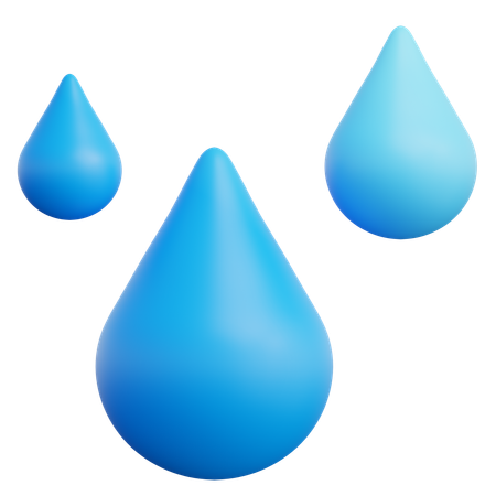 Rain Drop  3D Icon