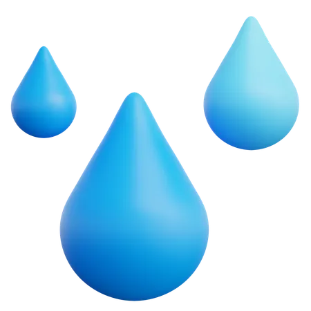 Rain Drop  3D Icon
