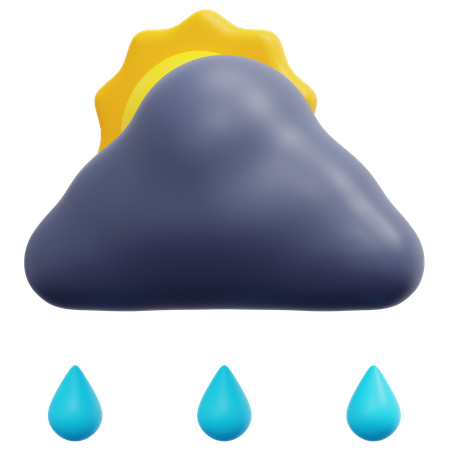 Rain Drop  3D Icon