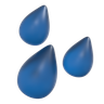 3d raindrop emoji