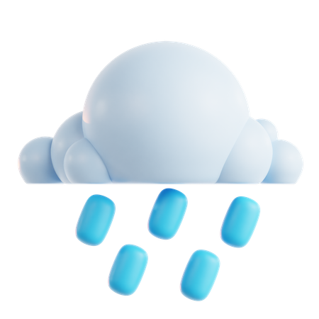 Rain droplets  3D Icon