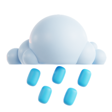 Rain droplets  3D Icon