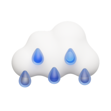 Rain Drops  3D Icon
