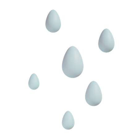Rain Drops  3D Icon