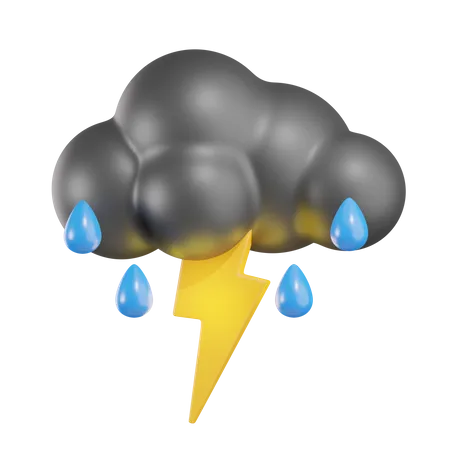 Rain Flash  3D Icon